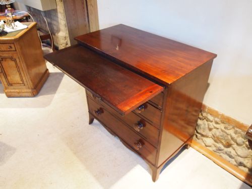 fig 4. Chest of drawers George III Mahogany bachelors chest brushing slide small c1800