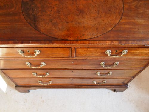fig 1. Bureau desk George III solid Mahogany c1790