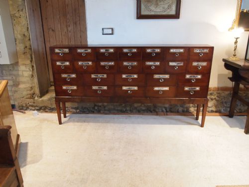 fig 3. Chest of drawers Victorian Apothecary chemist Mahogany chest cabinet c1850