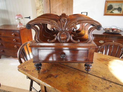 Canterbury Magazine Rack William IV Rosewood C1830
