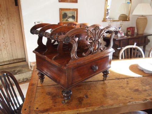 fig 2. Canterbury magazine rack William IV Rosewood c1830