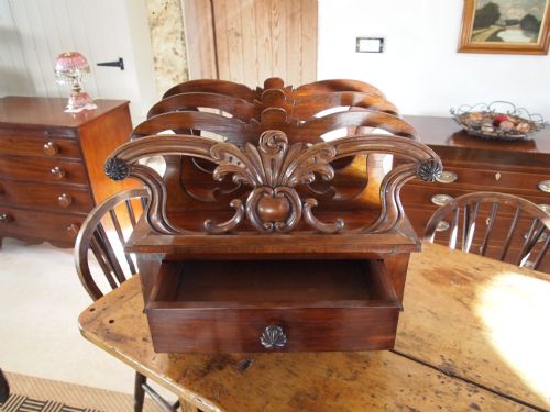 fig 4. Canterbury magazine rack William IV Rosewood c1830