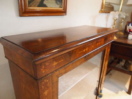 fig 2. Cabinet cupboard pier cabinet figured Walnut and Marquetry inlay c1870