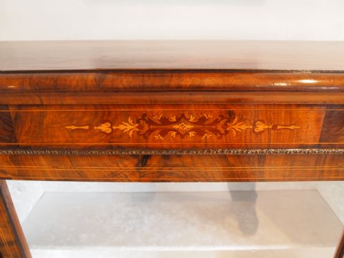 fig 3. Cabinet cupboard pier cabinet figured Walnut and Marquetry inlay c1870