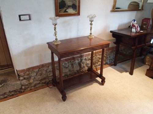 fig 1. Table Victorian Mahogany side or lamp table c1890
