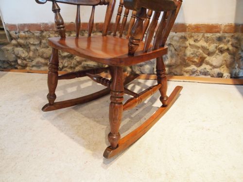 fig 1. Chair Victorian Caistor Elm and Ash rocking chair made by John Shadford c1860