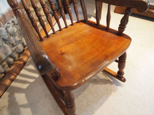fig 4. Chair Victorian Caistor Elm and Ash rocking chair made by John Shadford c1860