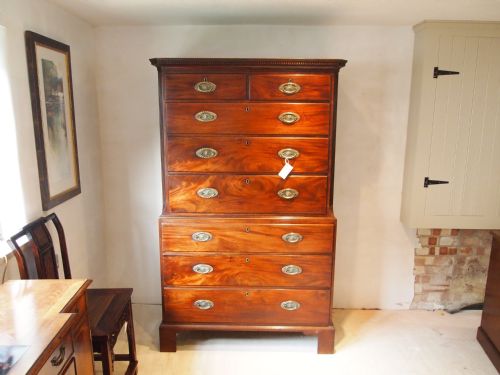 Chest on Chest George III Mahogany C1780 Small Size