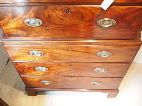 fig 4. Chest on chest George III Mahogany c1780 small size