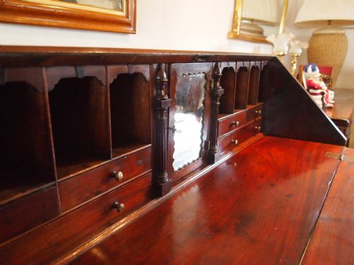 fig 1. Bureau desk George III Mahogany c1790