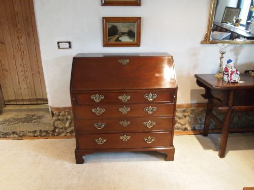 fig 3. Bureau desk George III Mahogany c1790