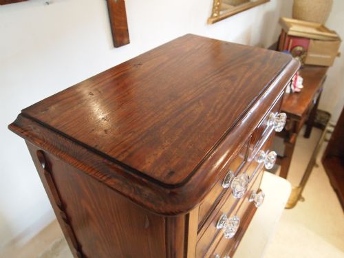 fig 4. Chest of drawers Victorian Pitch Pine miniature c1860