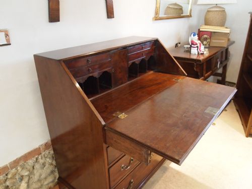 fig 2. Bureau desk George III Mahogany c1790 small size