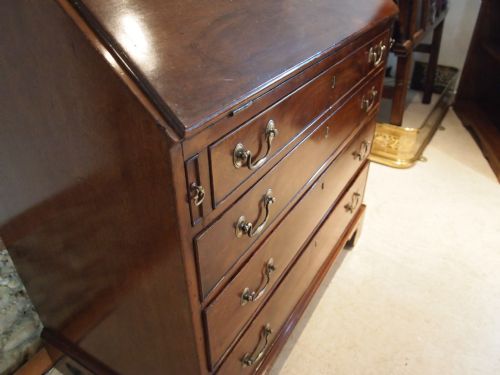fig 3. Bureau desk George III Mahogany c1790 small size