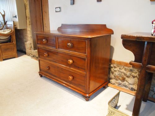 fig 4. Chest of drawers Victorian Mahogany c1880 part of a whole bedroom suite