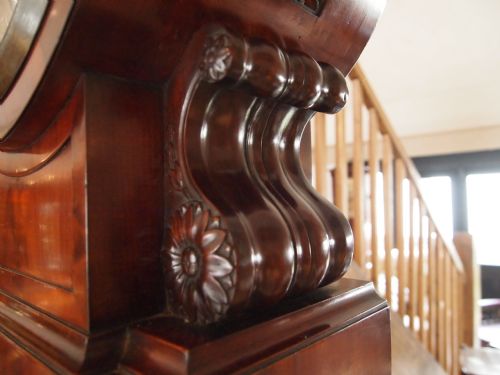 fig 2. Clock Fine quality Mahogany longcase clock Brockbanks regulator London c1820