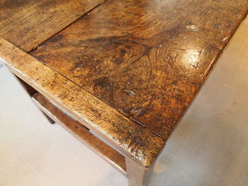 fig 1. Table George II dining kitchen Elm refectory table c1740