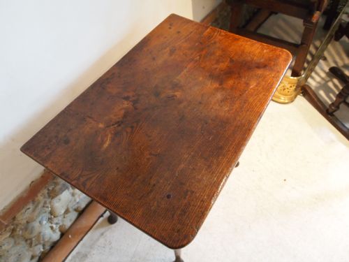 fig 2. Table George II Oak side table or lowboy c1740
