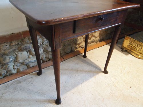 fig 3. Table George II Oak side table or lowboy c1740