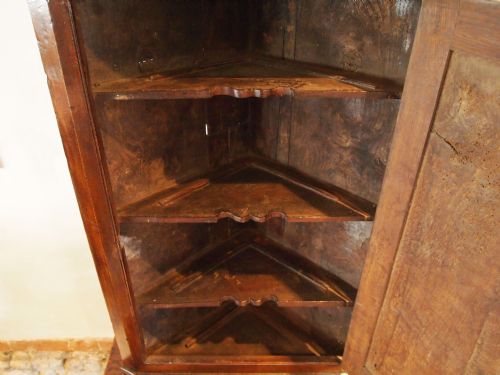 fig 3. Cabinet corner cupboard George I Oak c1720