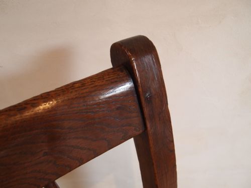 fig 2. Chair Lambing rocking chair George II Oak c1750