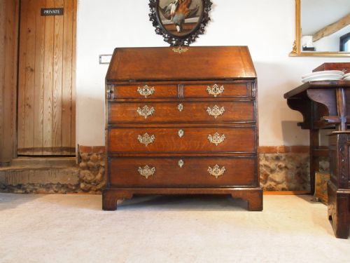 fig 1. Bureau George III Oak c1780