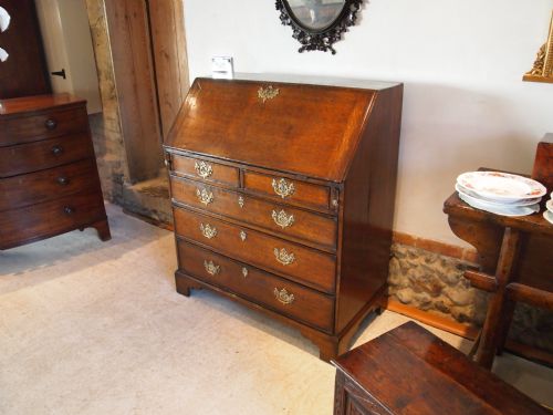 fig 2. Bureau George III Oak c1780