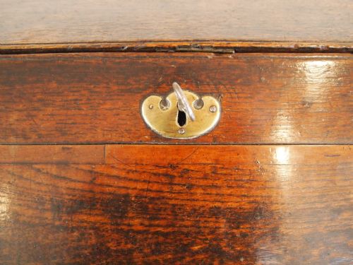fig 1. Bureau desk George III Oak c1770 small size