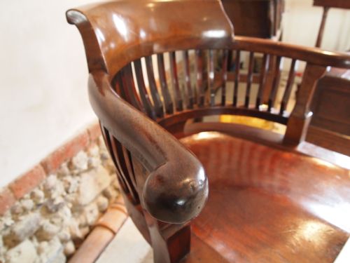 fig 2. Chair Victorian Mahogany desk chair fine quality c1880