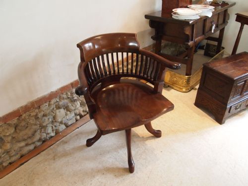 fig 3. Chair Victorian Mahogany desk chair fine quality c1880