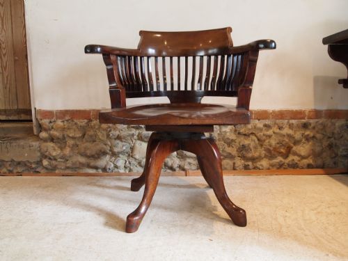 fig 4. Chair Victorian Mahogany desk chair fine quality c1880