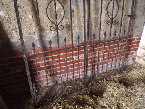 fig 1. Gates Victorian pair of iron courtyard or driveway gates