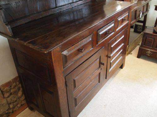 fig 1. Dresser Welsh dresser North Wales Denbighshire Oak c1720