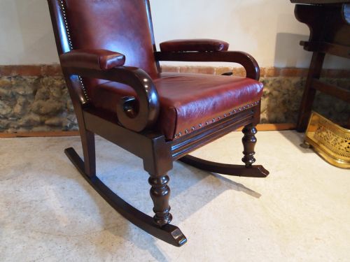fig 2. Chair rocking chair early Victorian Mahogany c1840