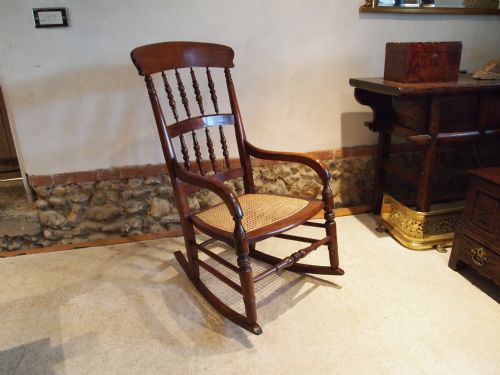 Chair Rocking Chair Beech Victorian C1860
