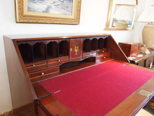 fig 1. Bureau desk George III Mahogany c1790
