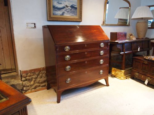 fig 2. Bureau desk George III Mahogany c1790