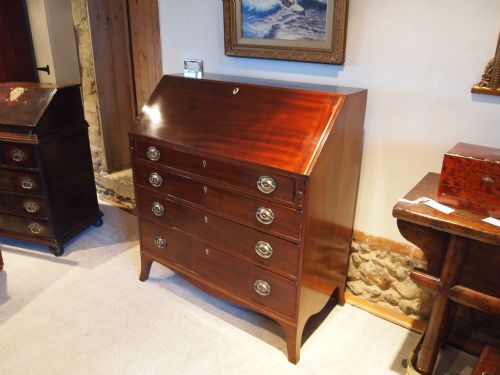 fig 4. Bureau desk George III Mahogany c1790