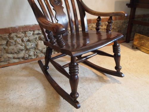 fig 2. Chair Victorian Windsor Thames Valley rocking chair c1880