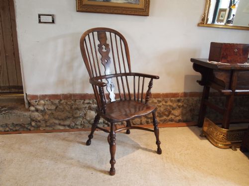 Chair Early Victorian Windsor Armchair Ash and Elm C1840 Nottinghamshire