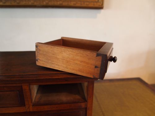 fig 1. Chest of drawers jewellery box apprentice piece Victorian Mahogany c1890