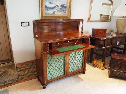 fig 2. Chiffonier secretaire sideboard Regency Mahogany c1825