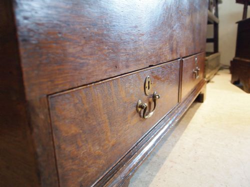 fig 3. Coffer chest George III Oak Mule chest c1780
