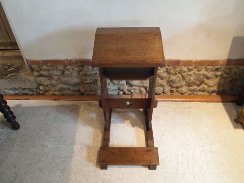 fig 4. Lectern Victorian Oak arts and crafts Pugin influenced c1880