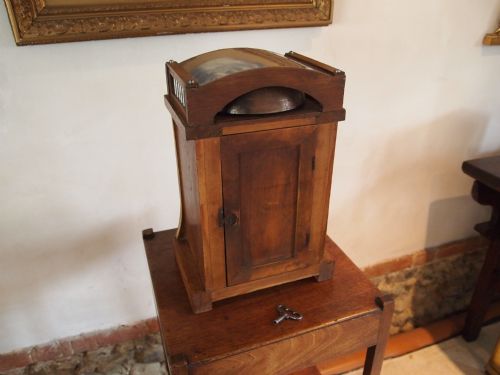 fig 3. Clock Arts and Crafts Oak Mantel clock Libertys c1900