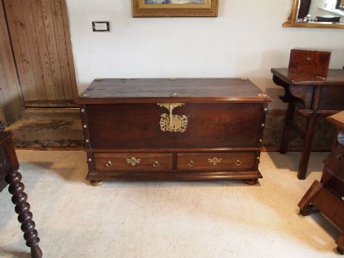 Chest Coffer Trunk Box Mule Chest Anglo Indian Teak C1800