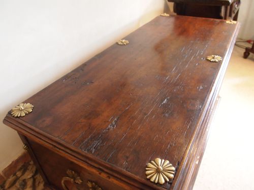 fig 4. Chest coffer trunk box mule chest Anglo Indian Teak c1800