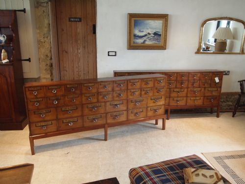 Chest of Drawers Apothecary Chemist Drawers a Rare Pair London Mahogany  C1860