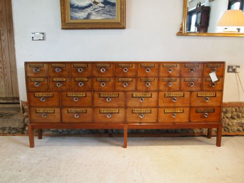 fig 1. Chest of drawers Apothecary chemist drawers a rare pair London Mahogany  c1860