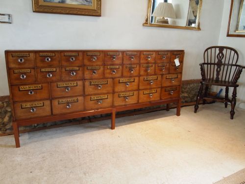 fig 2. Chest of drawers Apothecary chemist drawers a rare pair London Mahogany  c1860